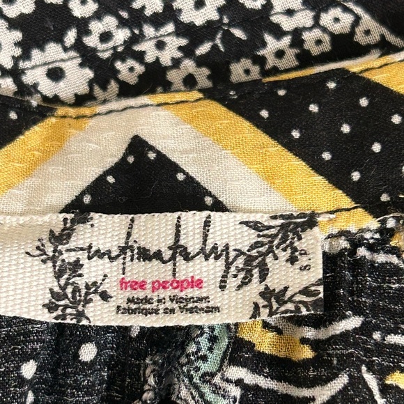 Free People Black and White Spaghetti Strap Mini Sundress - Picture 3 of 9